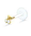 Cherry Stone Labrets Push-in LA-368